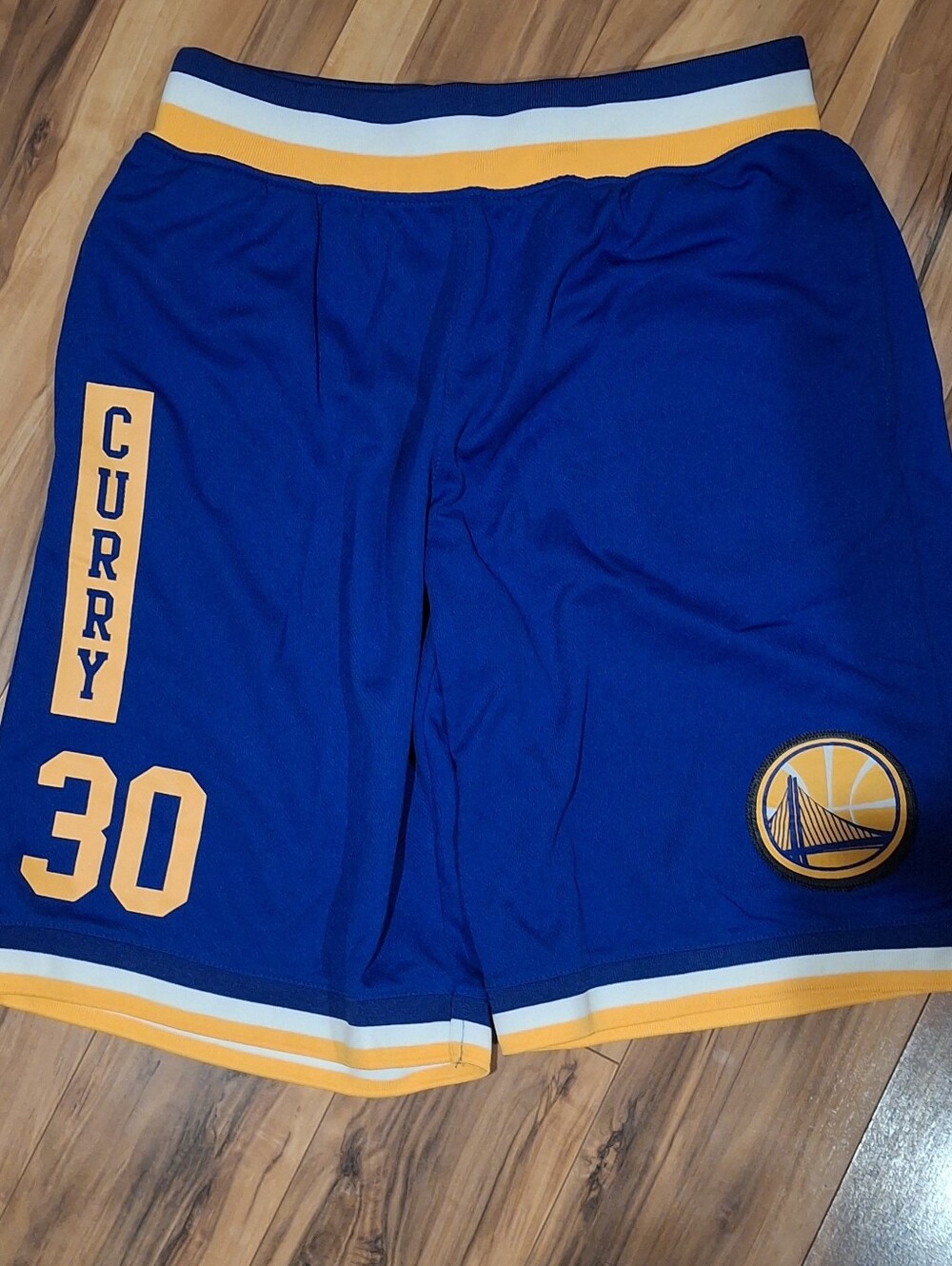 Golden State Warriors #30 Blue Basketball Shorts - Curry Mens Med